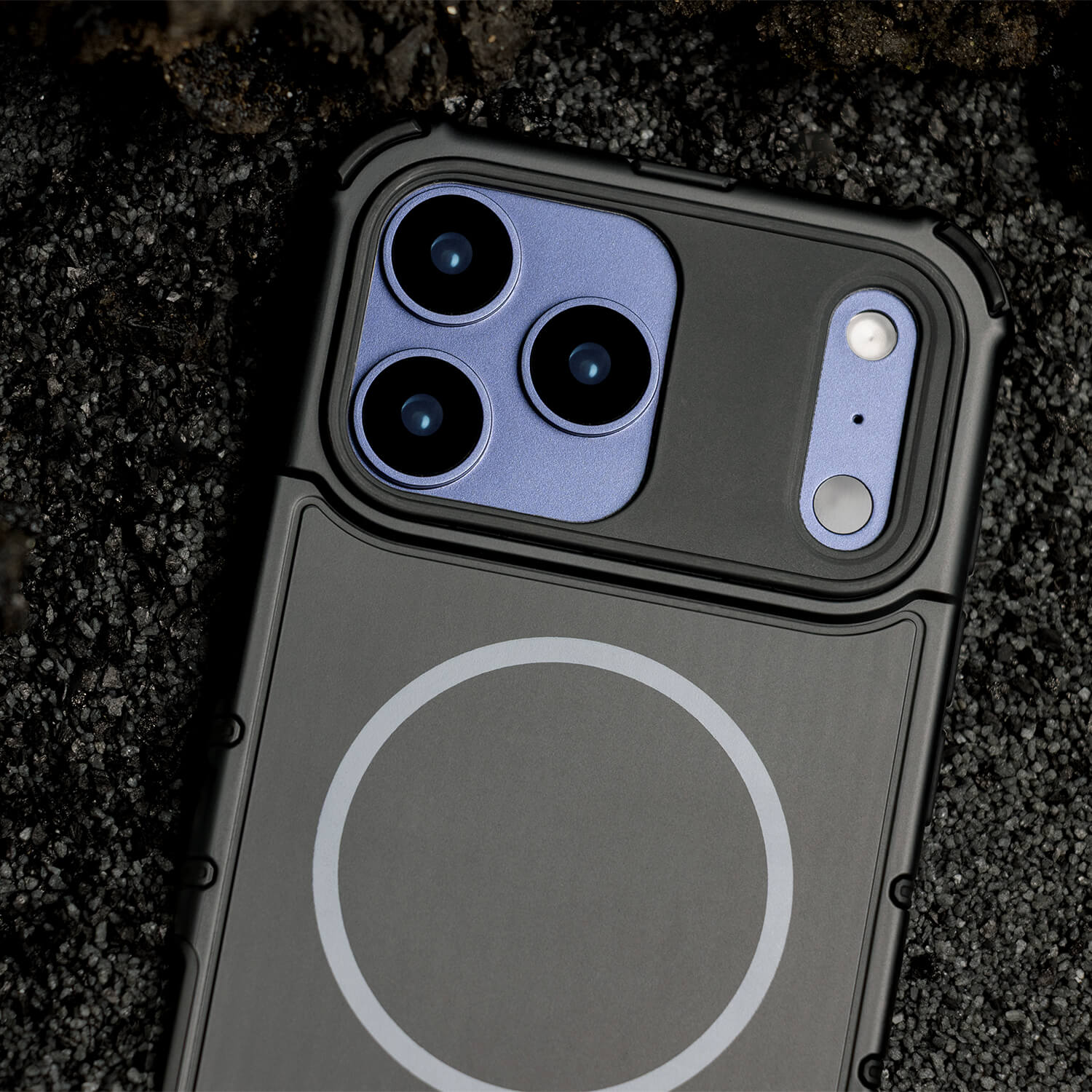 cutout for camera lens